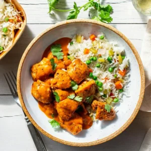 BUTTER CHICKEN (Mild) ON BASMATI RICE